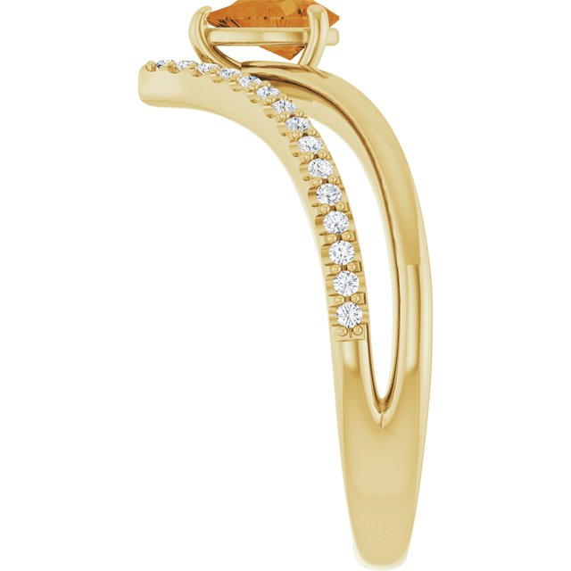 Natural Citrine | Pear | 6 x 4mm