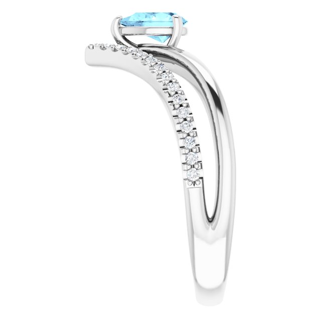 Natural Aquamarine | Pear | 6 x 4mm