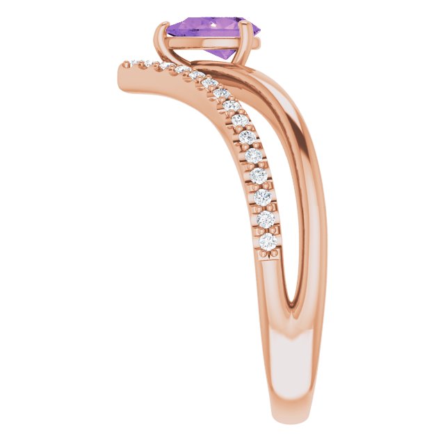 Natural Amethyst | Pear | 6 x 4mm