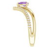 Natural Amethyst | Pear | 6 x 4mm