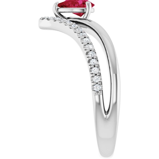 Natural Ruby | Pear | 6 x 4mm