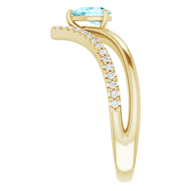 Natural Blue Zircon | Pear | 6 x 4mm