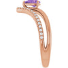 Natural Amethyst | Pear | 6 x 4mm
