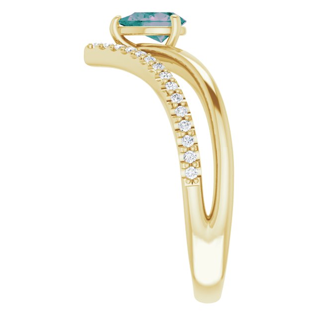 Lab-Grown Alexandrite | Pear | 6 x 4mm