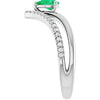 Lab-Grown Emerald | Pear | 6 x 4mm