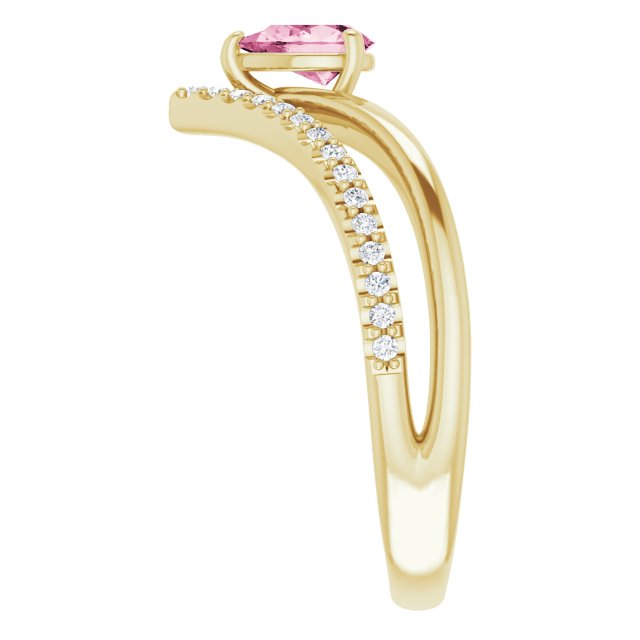 Natural Pink Tourmaline | Pear | 6 x 4mm