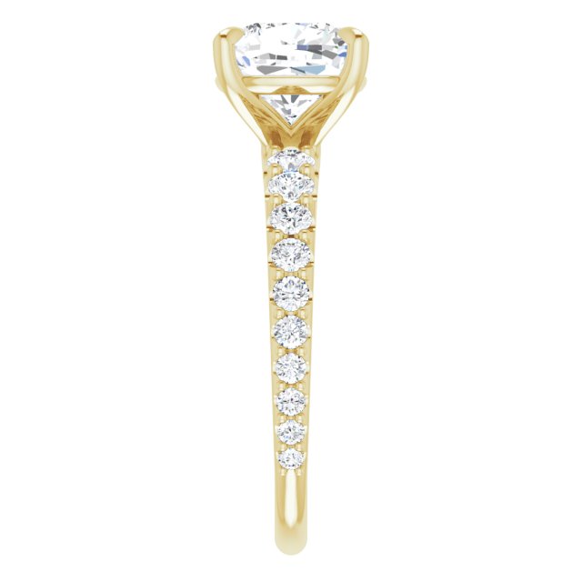 14K Yellow | Cushion