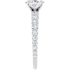 14K White | Oval