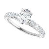 14K White | Oval