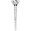 18K White | Oval
