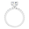 14K White | Cushion