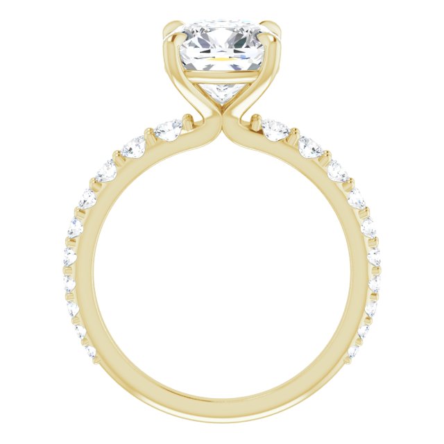 14K Yellow | Cushion