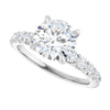 14K White | Round