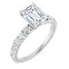14K White | Emerald