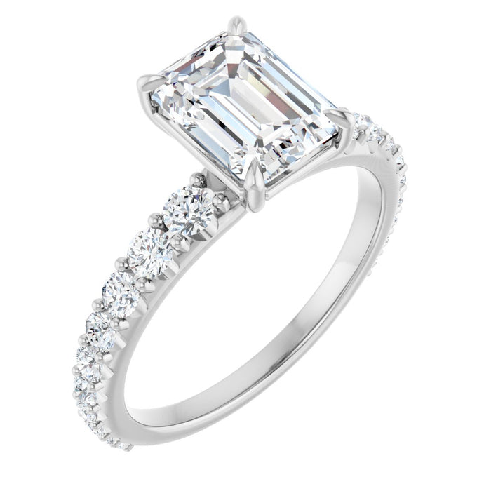 14K White | Emerald