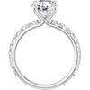 14K White | Round