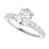 18K White | Oval