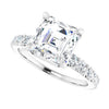 14K White | Asscher
