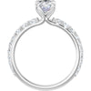 18K White | Oval