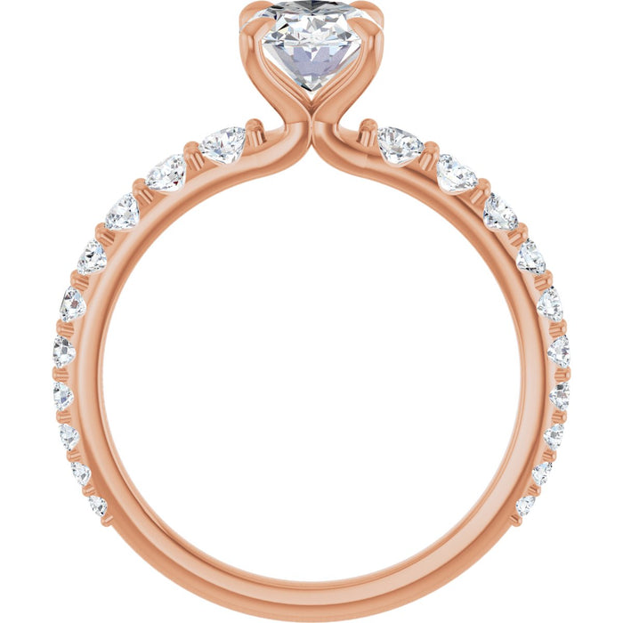 14K Rose | Oval