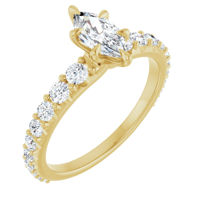 14K Yellow | Marquise