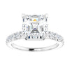 14K White | Asscher