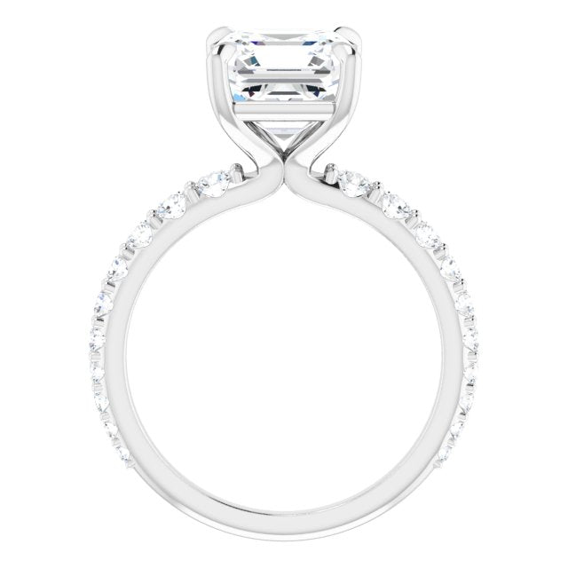 14K White | Asscher
