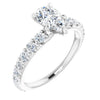 14K White | Pear