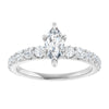 14K White | Marquise