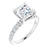 14K White | Asscher