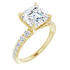 14K Yellow | Asscher