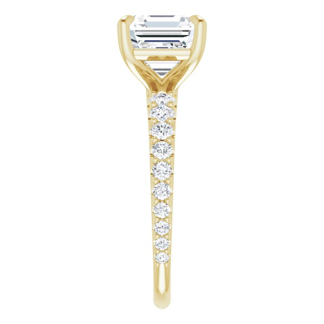14K Yellow | Asscher