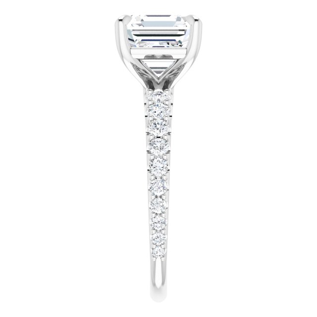 14K White | Asscher