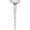 14K White | Marquise
