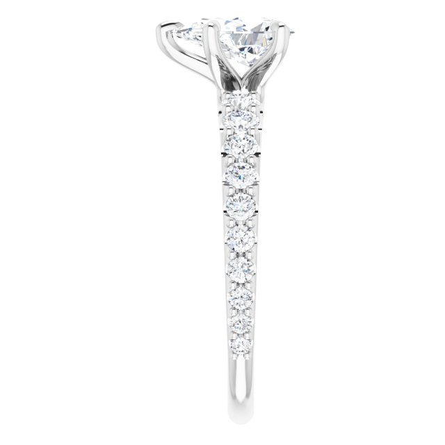 14K White | Pear