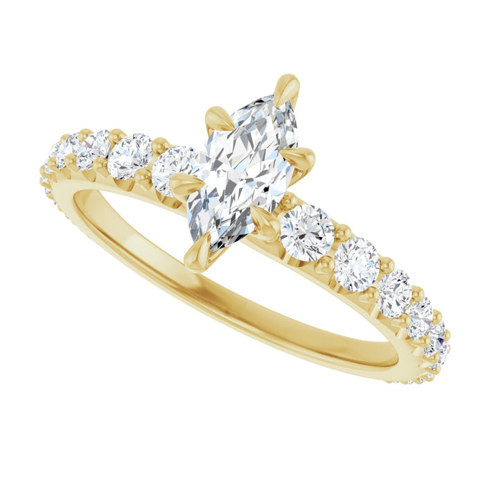 14K Yellow | Marquise