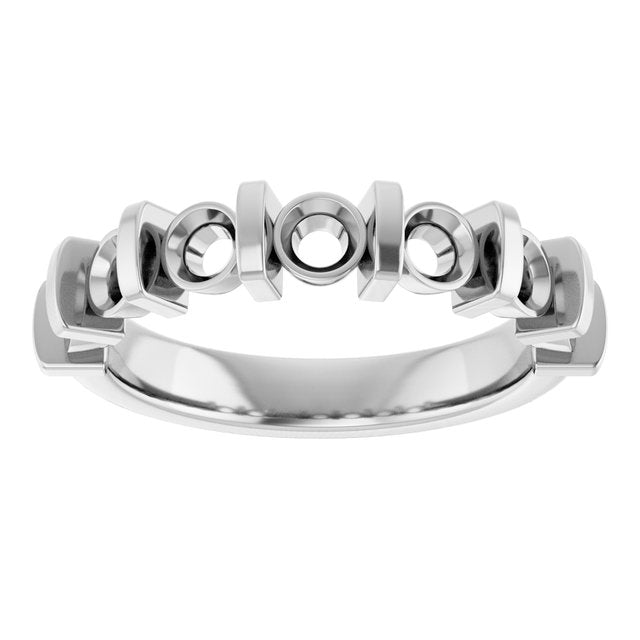 Bar-Set Diamond Anniversary Band — Platinum