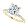 14K Yellow | Cushion