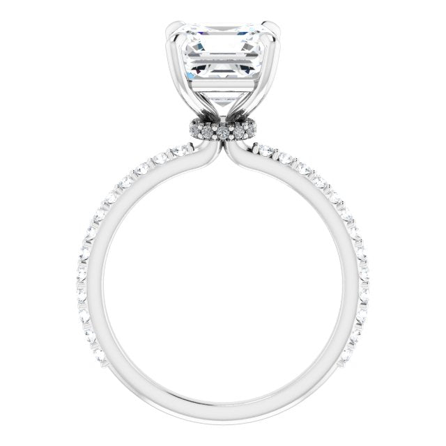 14K White | Asscher