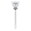 14K White | Asscher