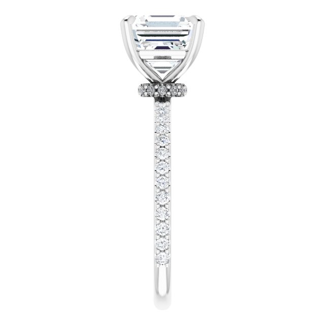 14K White | Asscher