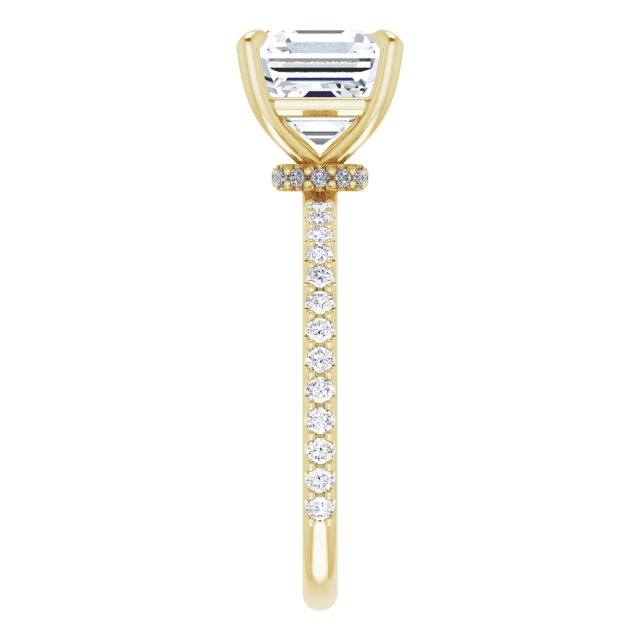 14K Yellow | Asscher