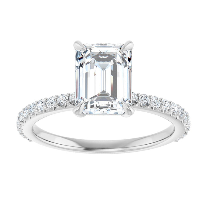 14K White | Emerald