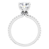 14K White | Cushion