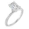 14K White | Emerald