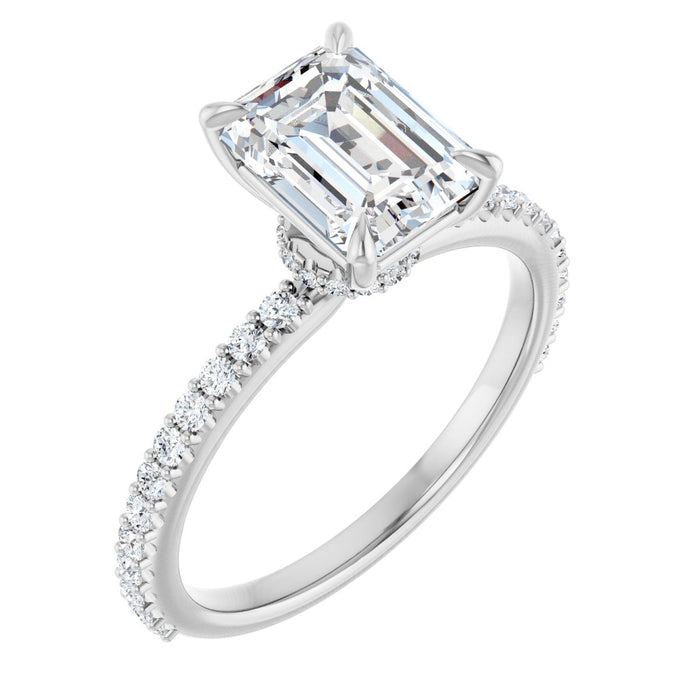 14K White | Emerald