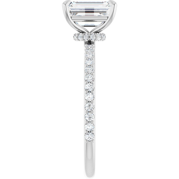 14K White | Emerald