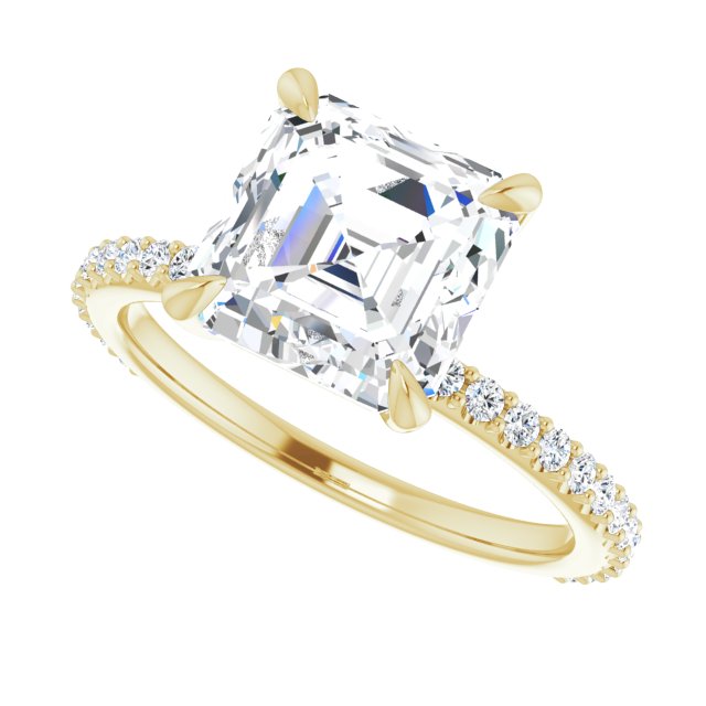 14K Yellow | Asscher