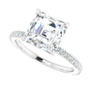 14K White | Asscher