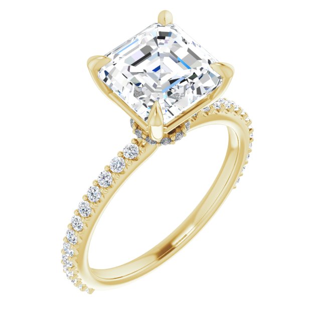 14K Yellow | Asscher